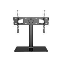 Techly Aufstellung - für LCD-Display - Temperglas - Schwarz - Bildschirmgröße: 81-165 cm (32"-65")