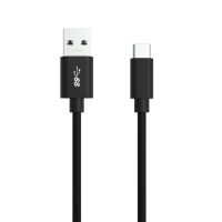 Ansmann 1700-0080, 0,12 m, USB A, USB C, USB 2.0, 5 Gbit/s, Schwarz