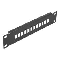 Delock Patchpanel (Blindblech) - Schwarz - 1U - 25.4 cm (10")