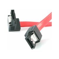 StarTech.com 18in Latching SATA to Right Angle SATA Serial ATA Cable - SATA-Kabel - Serial ATA 150/300 - SATA (W)