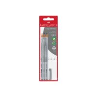 FABER-CASTELL GRIP 2001 - Bleistift - Grafit - HB - Schwarz (Packung mit 3)