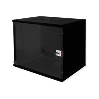 ROLINE Basic - Gehäuse - kit, 540x400 WxD - geeignet für Wandmontage - RAL 9005, Jet Black - 9U - 48.3 cm (19")