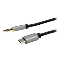 ROLINE Adapter USB-C auf Klinkenstecker - 24 pin USB-C männlich umkehrbar zu mini-phone stereo 3.5 mm männlich