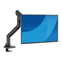 Iiyama DS6001C-B1 - Befestigungskit (Kabeldurchführungsklemme, Monitorarm, VESA-Platte) - für Monitor/Desktop - Gasdruckfeder - Schwarz - Bildschirmgröße: 43.18-124.5 cm (17"-49")