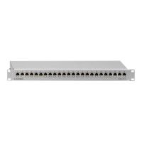 Rutenbeck PP-Cat.6A iso-24/1 - Patch Panel - RJ-45 X 24 - Hellgrau, RAL 7035 - 1U - 48.3 cm (19")