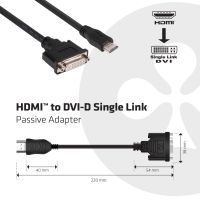 Club 3D HDMI auf DVI-I Video Adapter