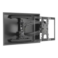 Chief Thinstall Large Dual Arm Wall Mount - For Displays 42-75" - Black - Klammer - Voll beweglich - für Flachbildschirm - Schwarz - Bildschirmgröße: 106.7-190.5 cm (42"-75")