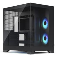 Fractal Design Pop 2 Vision, Tower, PC, Schwarz, ATX, EATX, Mini-ATX, Multi, Seite, Boden