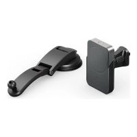 Alogic Matrix+ - Kfz-Halterung für induktives Laden + Kfz-Netzteil + Powerbank mit kabelloser Ladefunktion - 5000 mAh - 18 Watt - 1.67 A - Fast Charge (USB-C (PD))