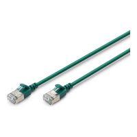 DIGITUS CAT 6A F-FTP Slim Patchkabel, 3m, Grün