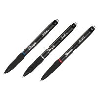 Sharpie S-Gel, Ausziehbarer Gelschreiber, Schwarz, Blau, Rot, Schwarz, Medium, 0,7 mm, Sichtverpackung