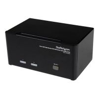 StarTech.com 2 Port Dreifach Monitor DVI USB KVM Switch mit Audio und USB 2.0 Hub
