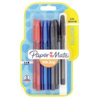 Paper Mate InkJoy 100 ST, Clip, Stick-Kugelschreiber, Schwarz, Blau, Rot, 8 Stück(e), Medium