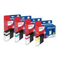 Pelikan 4950680, Schwarz, Cyan, Magenta, Gelb, 4 Stück(e), 2500 Seiten, 1520 Seiten, Multipack