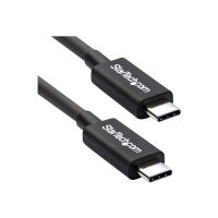 StarTech.com 2m (6.6ft) Thunderbolt 3 Cable, 20Gbps, 100W PD, 4K Video, Thunderbolt-Certified, Compatible w/ TB4/USB 3.2/DisplayPort - Thunderbolt-Kabel - 24 pin USB-C (M)