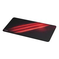 natec GENESIS Carbon 500 Maxi Flash G2, Schwarz, Rot, Abbildung, Stoff, Gummi, Anti-Rutsch-Basis, Gaming-Mauspad