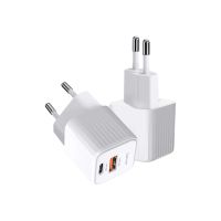 4smarts VoltPlug Mini - Netzteil - 20 Watt - 3 A - PD/PPS, PD 3.0, QC 3.0, Fast Charge, HiSilicon Fast Charging, AFC - 2 Ausgabeanschlussstellen (USB, 24 pin USB-C)
