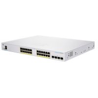 Cisco CBS350-24P-4G-EU, Managed, L2/L3, Gigabit Ethernet (10/100/1000), Rack-Einbau