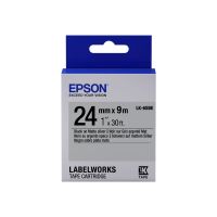 Epson LabelWorks LK-6SBE - Schwarz auf Silber (matt)
