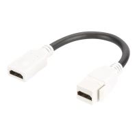 DIGITUS HDMI 2.0 Keystone Modul mit 12 cm Zuleitung (Buchse/Buchse)