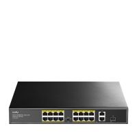 CUDY FS1018PS1, Fast Ethernet (10/100), Power over Ethernet (PoE), Rack-Einbau
