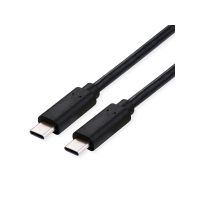 ROLINE 11.02.9101, 0,8 m, USB C, USB C, USB4 Gen 3x2, 40 Gbit/s, Schwarz