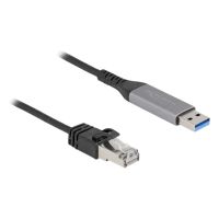 Delock 60756, 2 m, USB Typ-A, RJ-45, Anthrazit, Schwarz