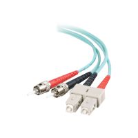 C2G SC-ST 10Gb 50/125 OM3 Duplex Multimode PVC Fiber Optic Cable (LSZH)