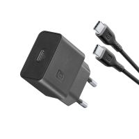Cellularline Super Fast Charger Kit 25W - USB-C to USB-C - Samsung, Drinnen, AC, 1 m, Schwarz