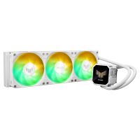 ASUS TUF Gaming LC III 360 ARGB LCD White Edition, All-in-One-Flüssigkeitskühler, 12 cm, Weiß