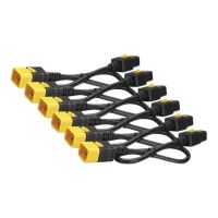 APC Stromkabel - IEC 60320 C19 bis IEC 60320 C20 - 16 A - 61 cm - eingerastet - Schwarz (Packung mit 6)