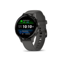 Garmin Venu 3S - 41 mm - Pebble Gray - intelligente Uhr mit Band - Silikon - Handgelenkgröße: 110-175 mm - Anzeige 3.04 cm (1.2")