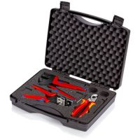 KNIPEX 97 91 01, Blau, Rot, Gelb, 280 mm, 80 mm, 1,96 kg, 3 Werkzeug