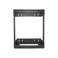 StarTech.com 12U 19" Wall Mount Network Rack, Adjustable Depth 12-20" 2 Post Open Frame Server Room Rack for AV/Data/ IT Communication/Computer Equipment/Switch with Cage Nuts & Screws - 12U Adjustable Rack (RK12WALLOA)