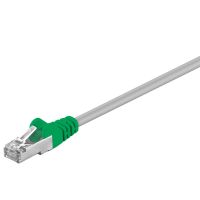 Goobay 50188, 3 m, Cat5e, F/UTP (FTP), RJ-45, RJ-45, Grün, Grau