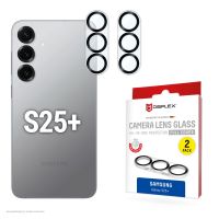 E.V.I. 02118, Samsung, Galaxy S25+, Staubresistent, Schlagfest, Kratzresistent, Schwarz, Transparent, 2 Stück(e)