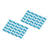DIGITUS Kabelclips mit Farbcodierung - für Patch-Kabel - Blau (Packung mit 100)