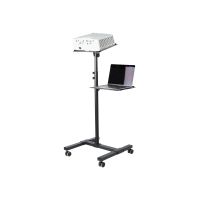 StarTech.com Mobiler Projektor- und Laptopständer/-wagen - Heavy Duty (2 Regale, jeweils 10 kg)