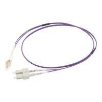 C2G 2m LC/SC OM4 LSZH Fibre Patch - Purple - Patch-Kabel - LC Multi-Mode (M)