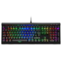 Sharkoon SKILLER SGK40, Volle Größe (100%), Kabelgebunden, USB, Mechanischer Switch, RGB-LED, Schwarz