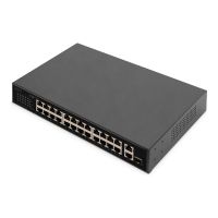 DIGITUS DN-95356 - Switch - 19", IEEE 802.3 af/at - unmanaged - 24 x 10/100 (PoE+)