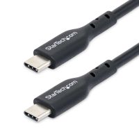 StarTech.com 2m USB-C Ladekabel 2er-Pack, USB 2.0 Typ-C Laptop Ladekabel, 60W 3A Power Delivery, TPE-Mantel, USB-C Datenübertragungskabel, M/M, 2 m, USB C, USB C, USB 2.0, 0,48 Gbit/s, Schwarz