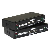 LevelOne KVM over Cat.5 Extender, Sender und Empfänger, Kabelgebunden, 100 m, Cat5, Cat5e, 1920 x 1200 Pixel, Tastenkombination, Drucktasten