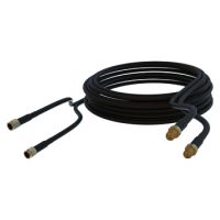 Poynting LOW LOSS 5M CABLE SMA(M) TO SMA(F), 5 m, SMA, SMA, Schwarz