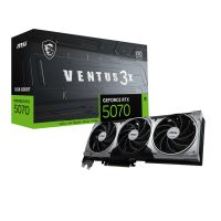 MSI VENTUS GeForce RTX 5070 12G 3X OC, GeForce RTX 5070, 12 GB, GDDR7, 192 Bit, 7680 x 4320 Pixel, PCI Express x16 5.0