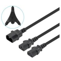 Manhattan 157469, 1,8 m, C14-Koppler, 2 x C13-Koppler, 250 V