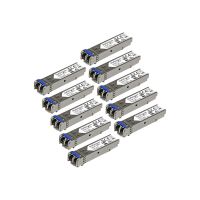 StarTech.com Gigabit LWL SFP Transceiver Modul - HP J4859C kompatibel - SM/MM LC mit DDM - 10km / 550m - 1000Base-LX - 10er Pack - SFP (Mini-GBIC)-