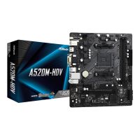 ASRock A520M-HDV - Motherboard - micro ATX - Socket AM4 - AMD A520 Chipsatz - USB 3.2 Gen 1 - Gigabit LAN - Onboard-Grafik (CPU erforderlich)