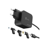 j5create JUP1565DCE3A-EN - Netzteil - GaN, mit 3 DC-Steckverbindertypen - 67 Watt - 3.3 A - PD 2.0, PD 3.0 (24 pin USB-C)