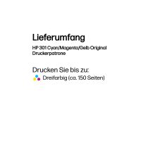 HP 301 - 3 ml - Farbe (Cyan, Magenta, Gelb)